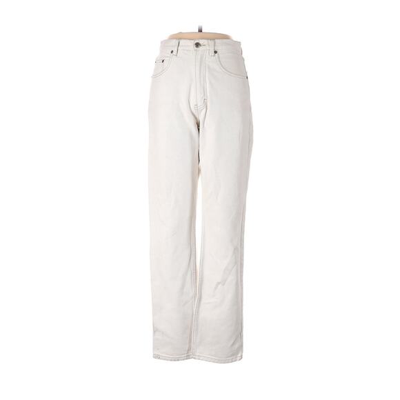 VTG Teddy's 90's White Ivory Straight High Waist Jeans 38 (actual 26 X 31) - Picture 1 of 5